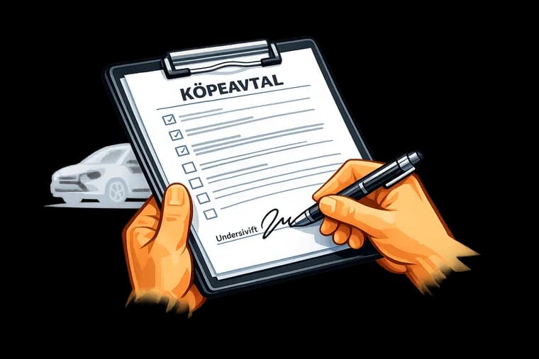 Pappersarbete och dokumentation vid skrotning av bil